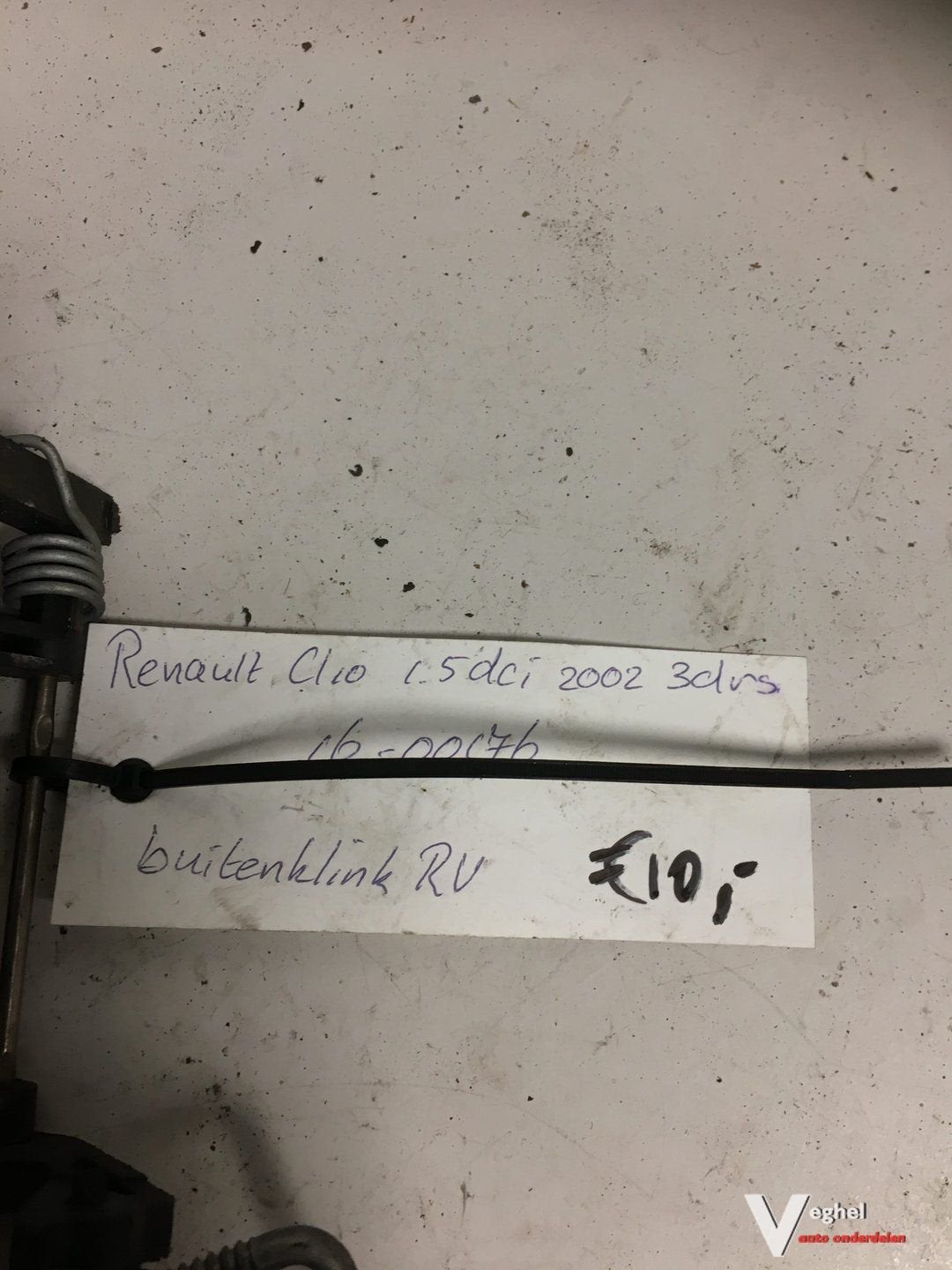 Renault clio 3drs 2002 Deurgreep rechtsvoor, Gebruikt, -, Deur, -
