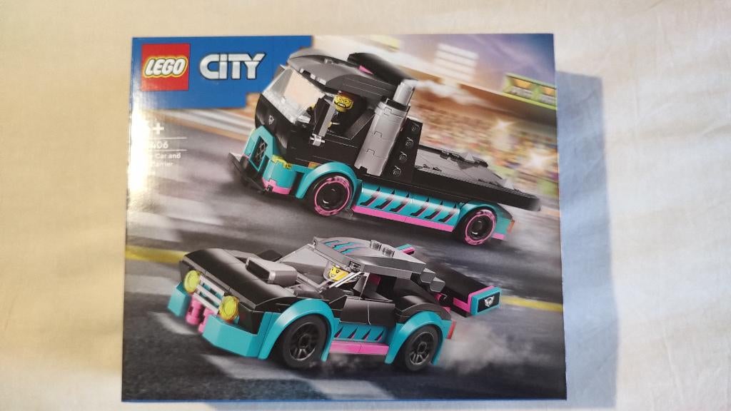 Lego City 60406 – Raceauto en transporttruck, Kinderen en Baby's, Speelgoed | Duplo en Lego, Nieuw, Lego, Complete set, Ongeopend/sealed