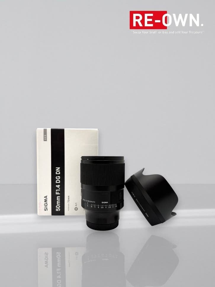 Sigma 50mm F/1.4 DG DN Art Sony E | Topstaat | Doos, Audio, Tv en Foto, Sony E-mount, Sigma, ,, Ophalen of Verzenden