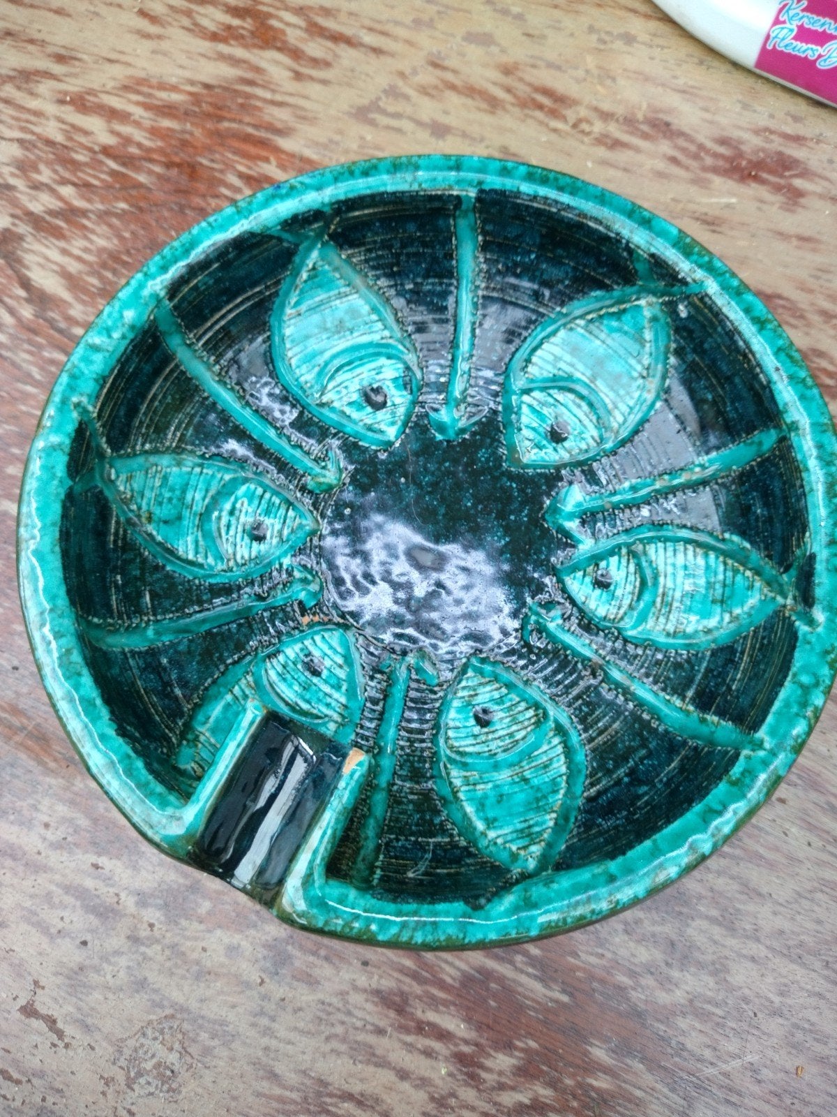 originele vintage Bitossi Rimini Blu asbak (ontworpen door A, Ophalen of Verzenden