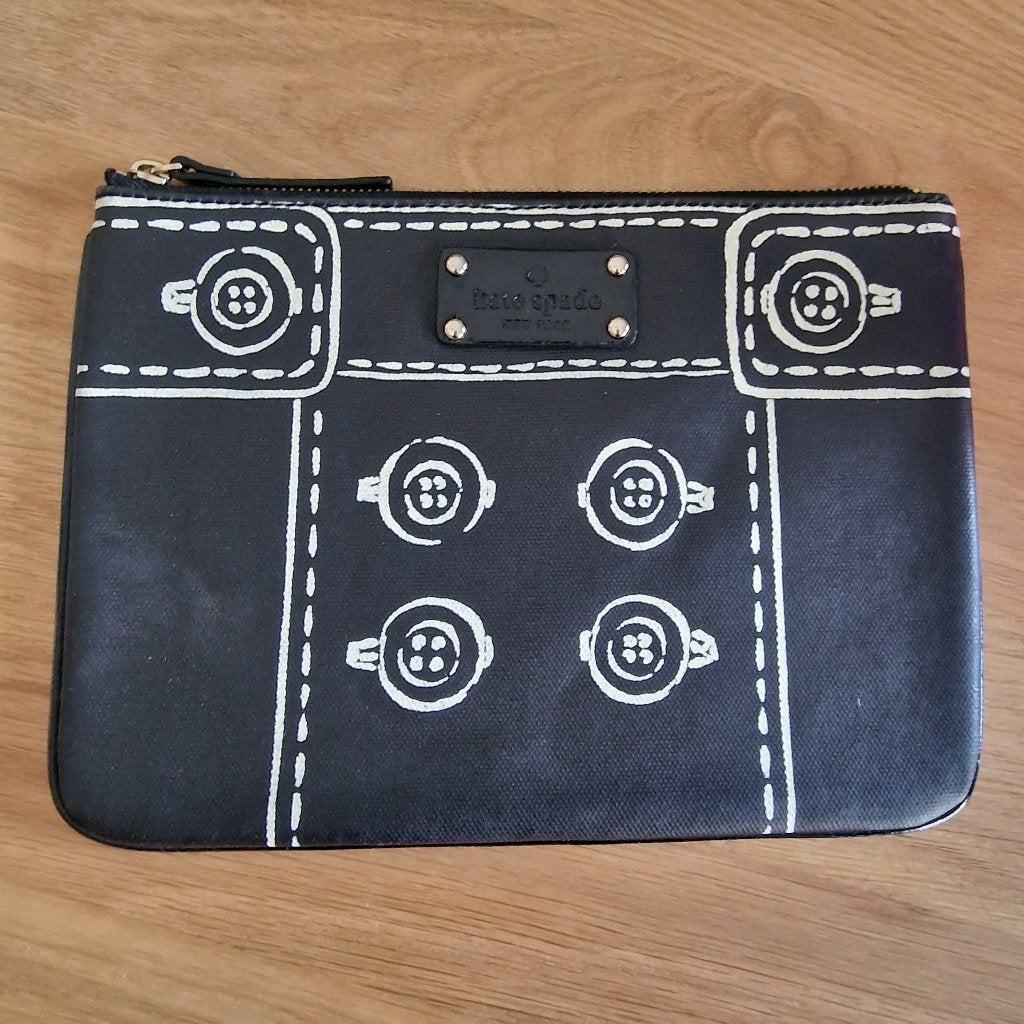 Vintage clutch Kate Spade, Handtassen en Accessoires, Ophalen of Verzenden, Nieuw, Zwart, Avondtasje