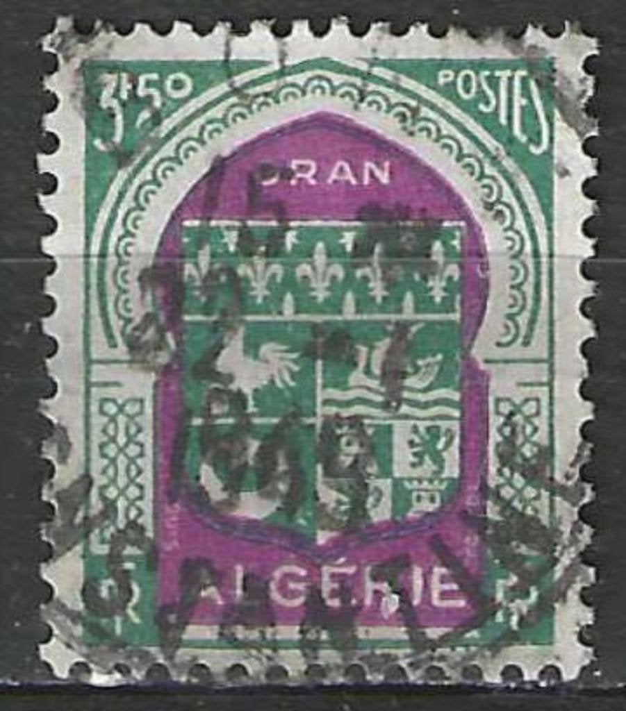 Algérie 1947 - Yvert 262 - Armoiries d'Oran (ST), Envoi, Affranchi