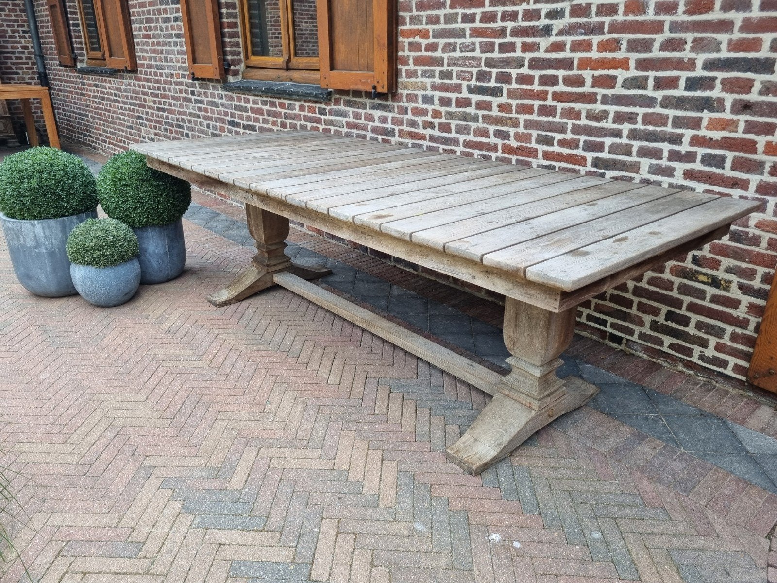Art de table de jardin en teck., Jardin & Terrasse, Table à dinner, ., Salons de jardin, 8 places