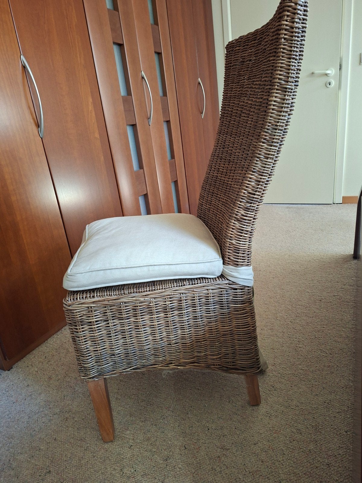 Rotan stoelen, Ophalen, Twee, Bruin, Riet of Rotan