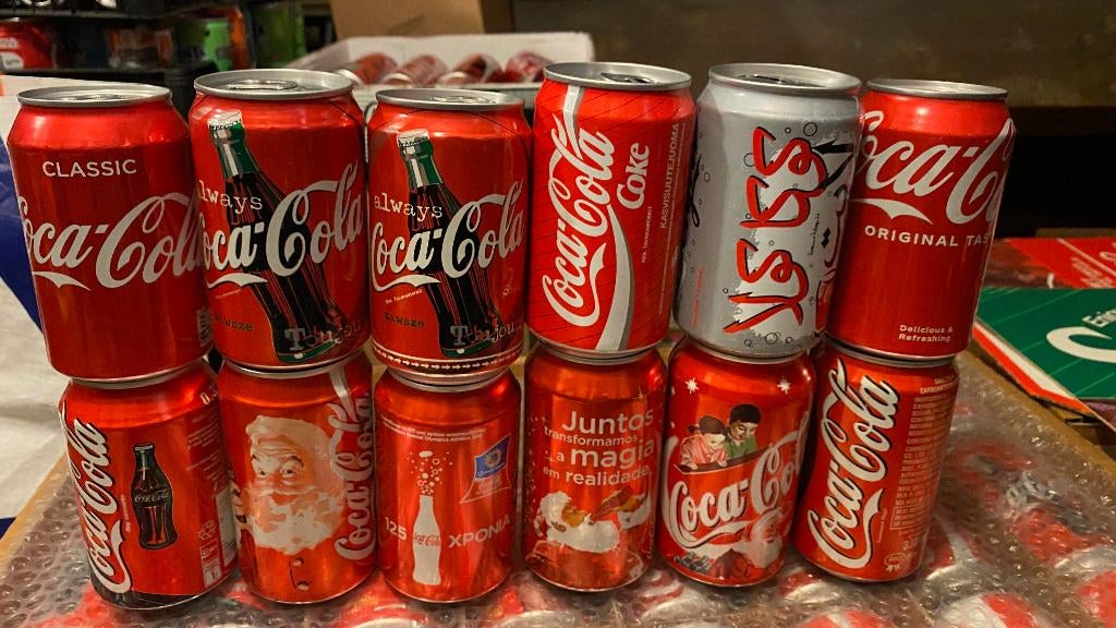 Canettes de Coca-Cola vintage dans le monde entier, partie 2, Envoi, Utilisé