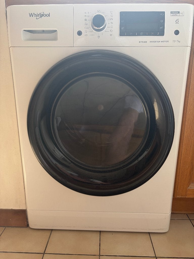 Machine à laver-séchoir Whirlpool, Electroménager, Lave-linge, 10 kg ou plus, Enlèvement, Comme neuf, Chargeur frontal