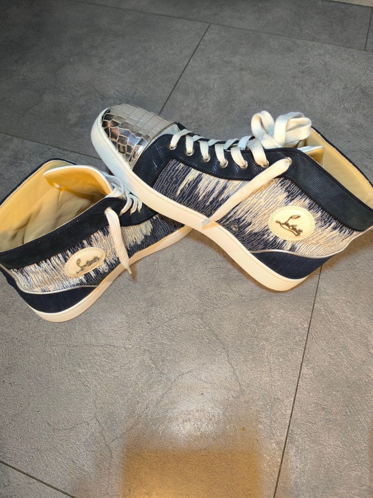 Christian Louboutin schoenen, Kleding | Heren, Ophalen of Verzenden, Blauw, Sneakers