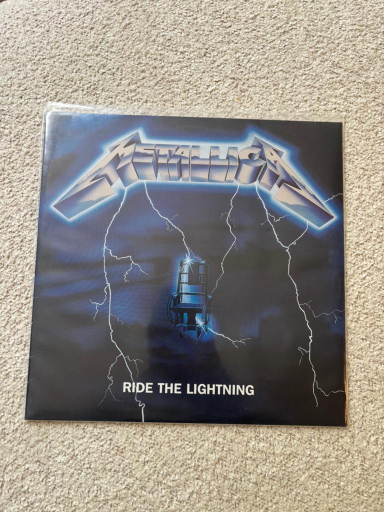Lp metallica ride the lightning 2001 180 gram persing eu, Ophalen of Verzenden