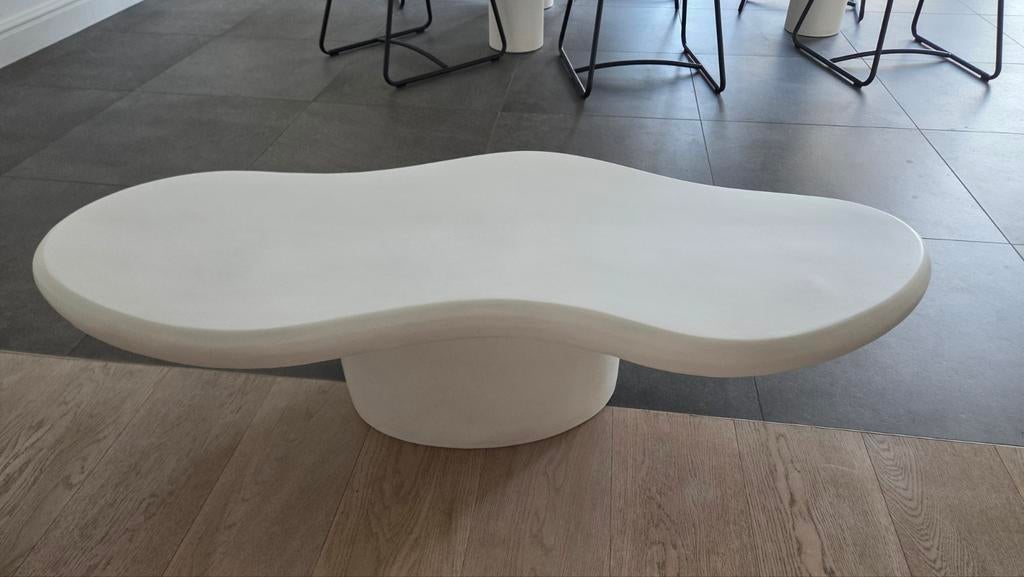 Organische Salontafel Seki kleur Wit, Huis en Inrichting, Ophalen of Verzenden