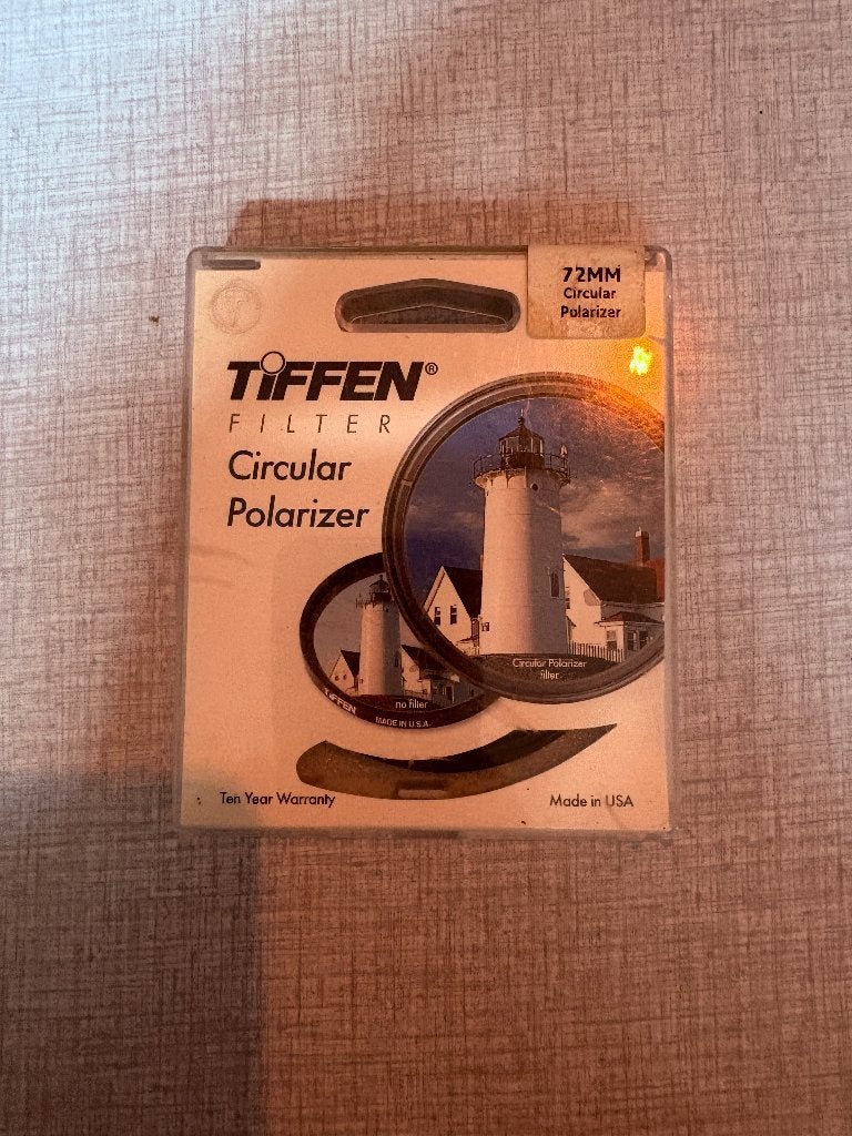 Tiffen 72mm Circulair Polarisatiefilter (CPL), TV, Hi-fi & Vidéo, Neuf, Autres marques, Profil fin, Enlèvement ou Envoi