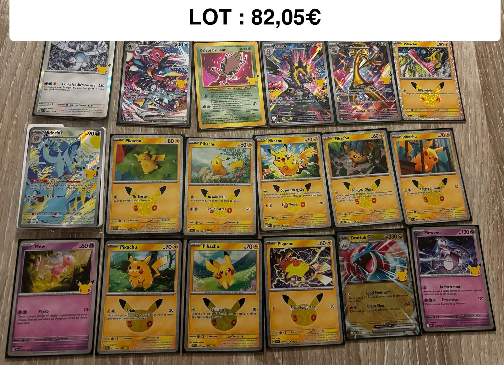 LOT: 30 JAAR POKÉMON-KAARTEN - FRANS, Ophalen, Zo goed als nieuw, Meerdere kaarten