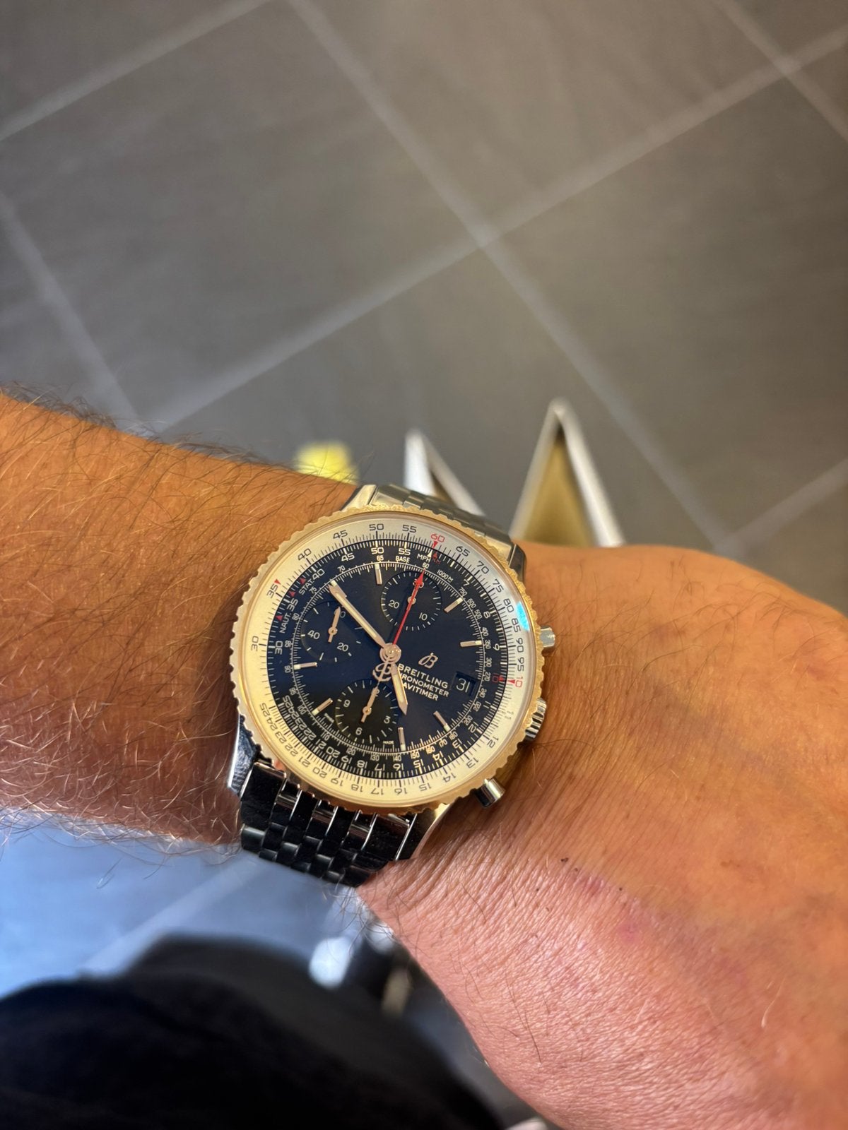 Breitling Navitimer 18karaat goud, Enlèvement, Comme neuf, Or, Breitling