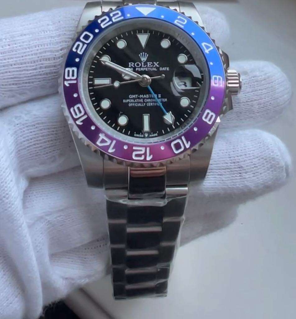 Montre Rolex homme, Handtassen en Accessoires, Horloges | Kinderen, Ophalen of Verzenden, Nieuw, Blauw, Jongen