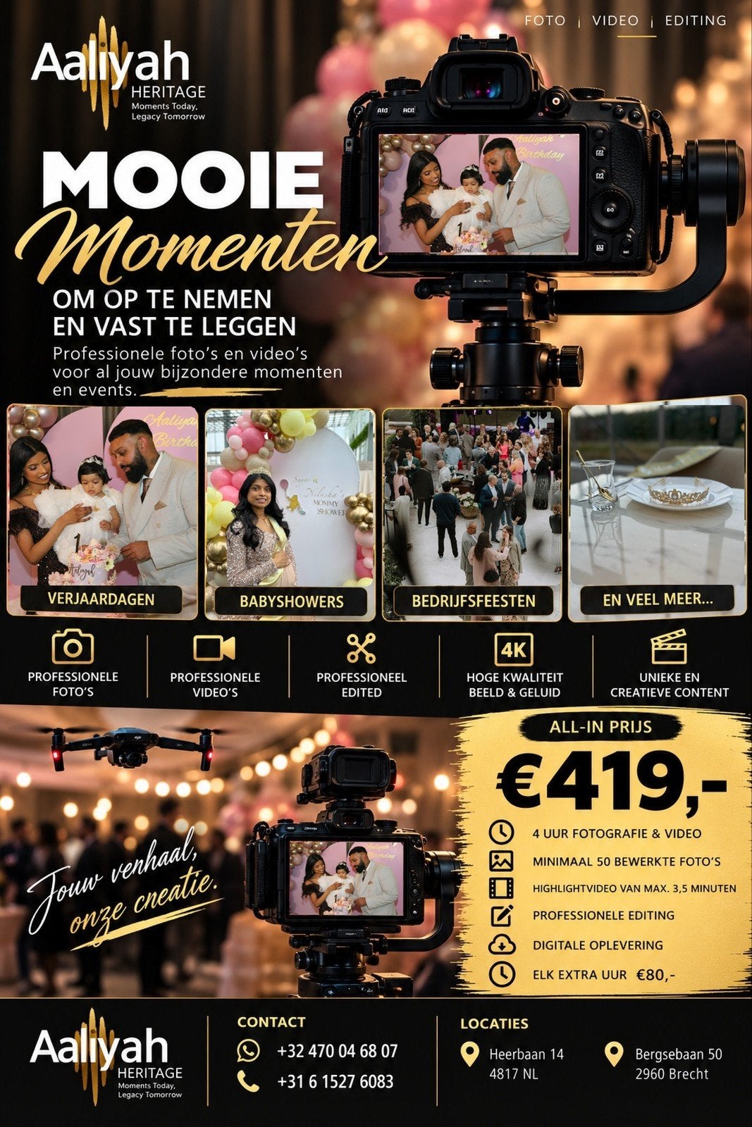 Vidéographie et contenu d'événements — Baby Showers, anniver, Tickets & Billets