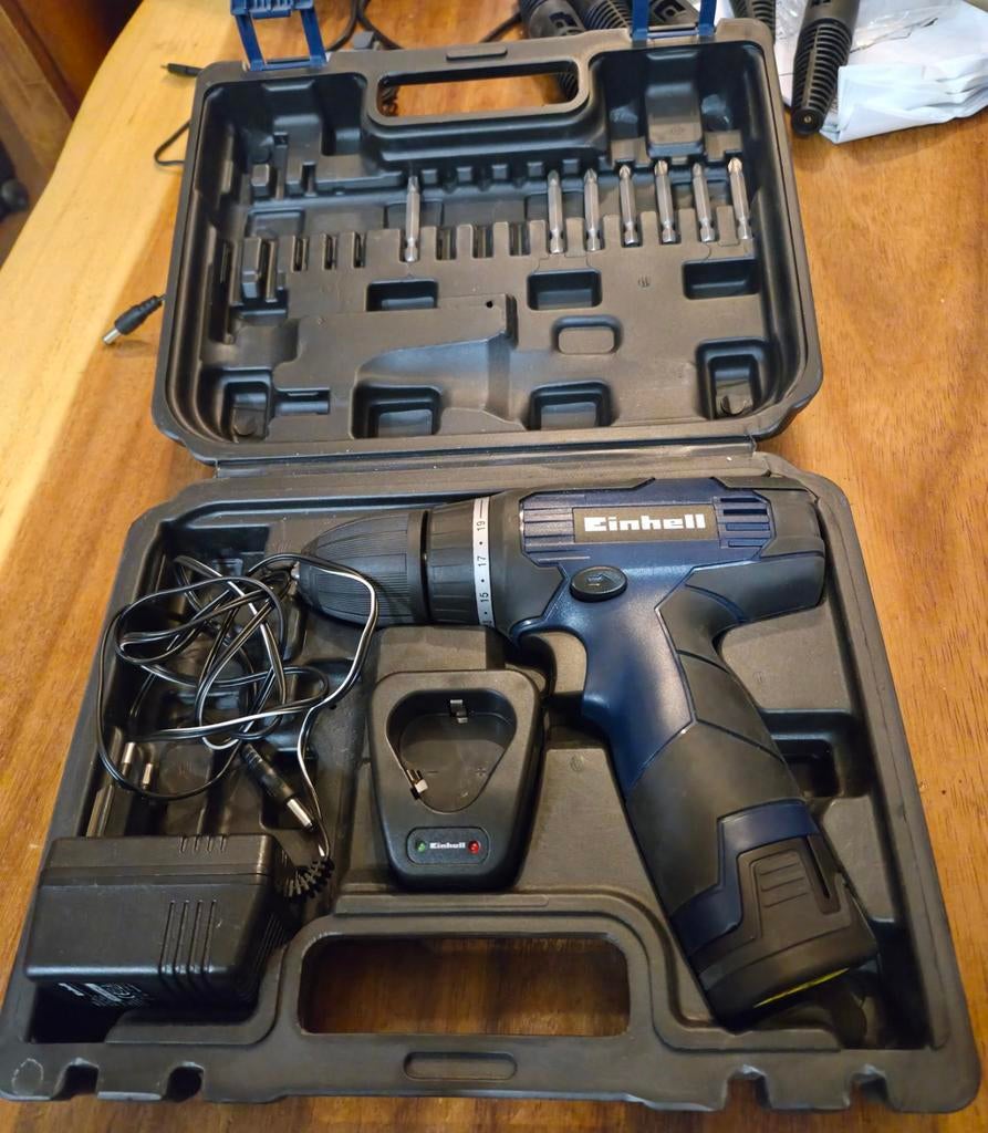 Einhell BT-CD 12-2li schroevendraaier, Doe-het-zelf en Bouw, Variabele snelheid, Ophalen of Verzenden, Minder dan 400 watt, Zo goed als nieuw