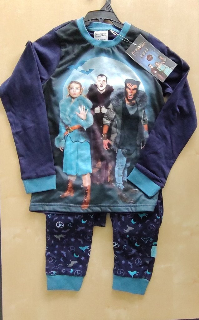 Mooie donkerblauwe pyjama Nachtwacht, maat 134/140 (nieuw), Jongen of Meisje, Nieuw, Ophalen of Verzenden, Nacht- of Onderkleding