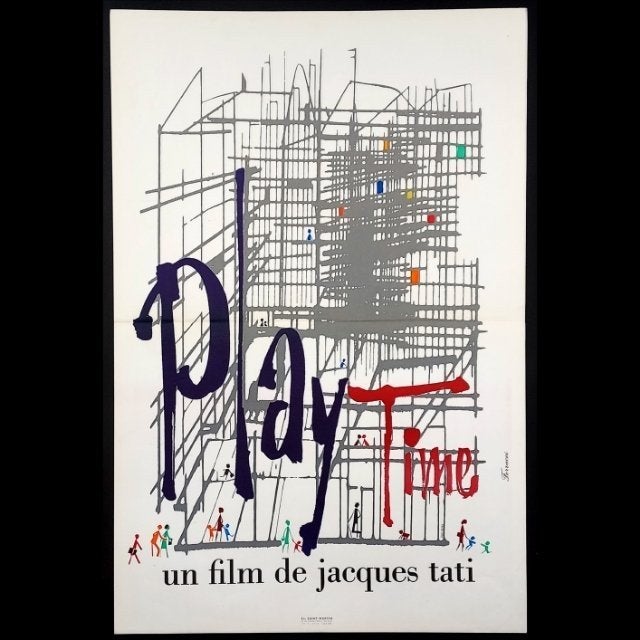 TATI Play Time vintage 1967 poster, Verzenden