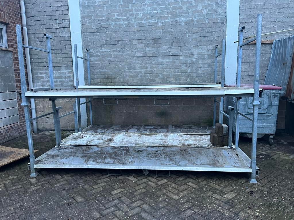 Bouw opslagpallet steigerpallet stapelbaar, Ophalen