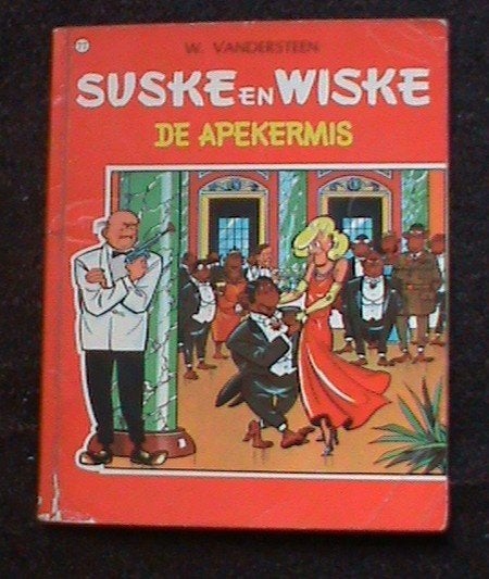 Suske en Wiske De apekermis 1e Geplastificeerde druk 1968, Boeken, Eén stripboek, Ophalen of Verzenden, Gelezen