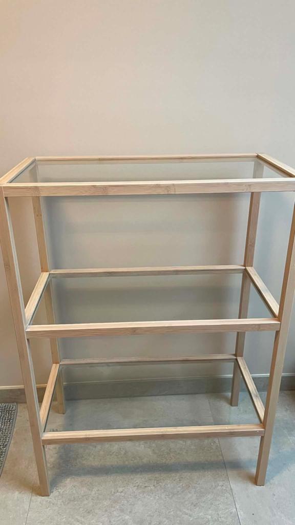Rek met glas van jysk, Enlèvement, Comme neuf