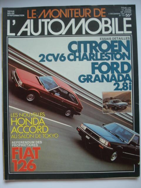 Le Moniteur de l'Automobile 731, Boeken, Auto's | Folders en Tijdschriften, Zo goed als nieuw, Algemeen, Verzenden