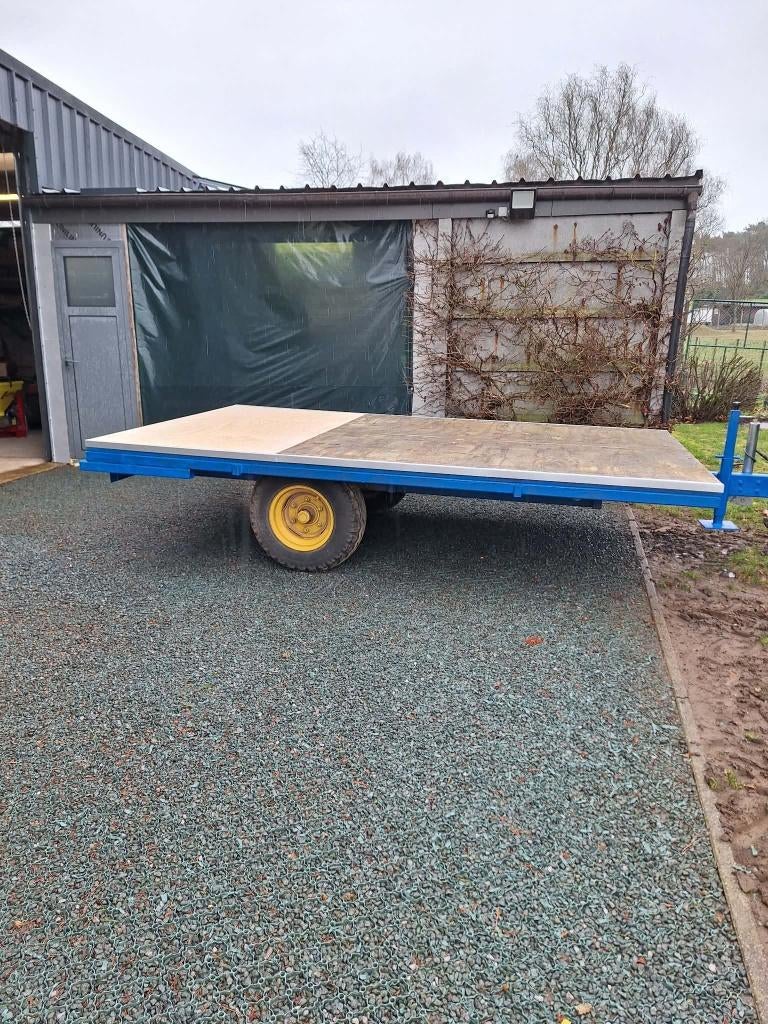platte wagen hooiwagen en strowagen, Ophalen, Akkerbouw, Transport