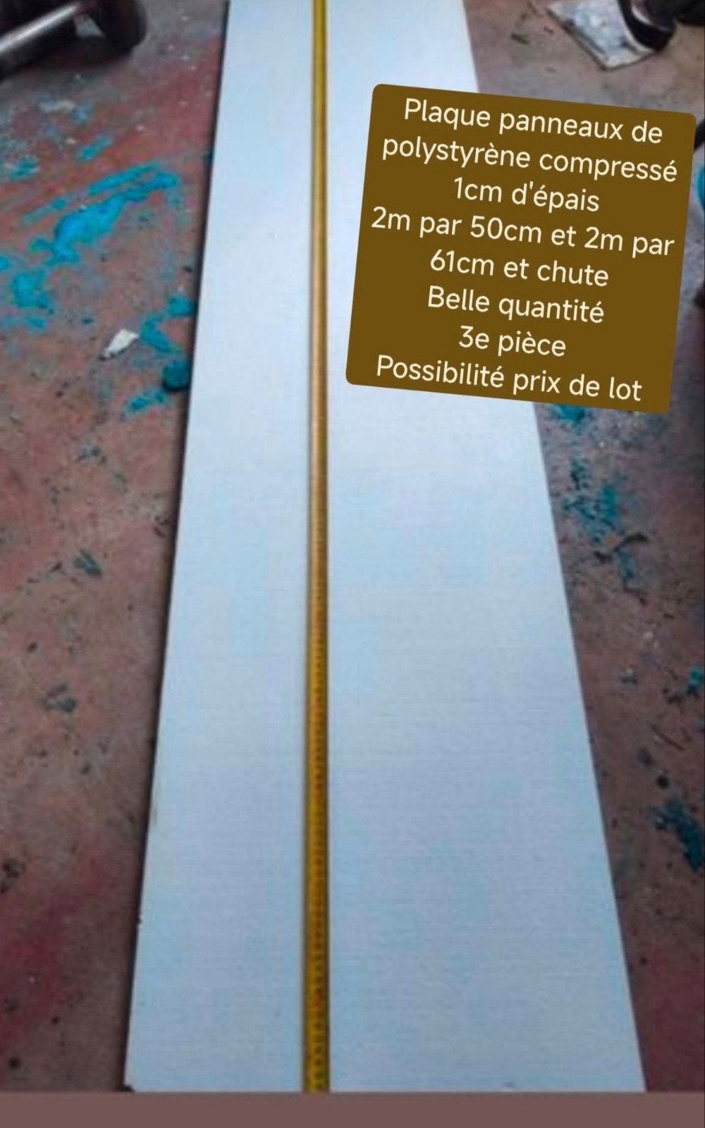 Polystyrène compressé, Enlèvement