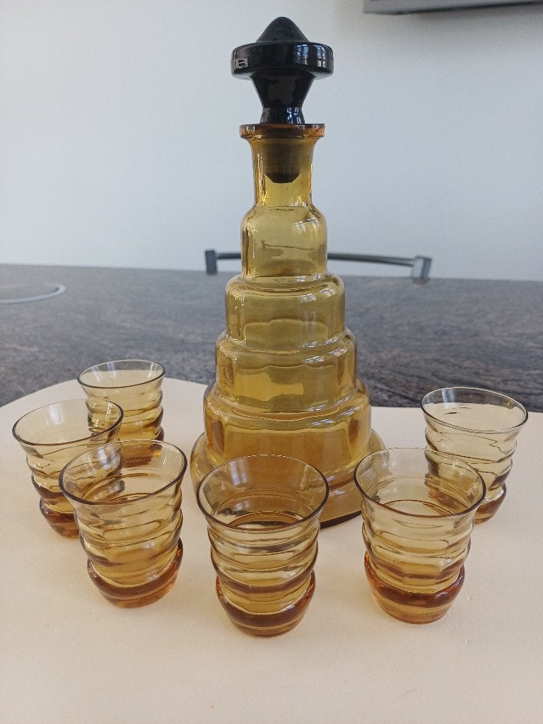 Karaf met glaasjes, Antiek en Kunst, Ophalen