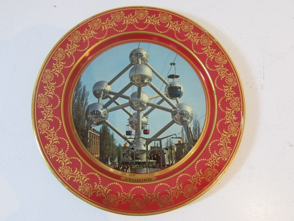 Vintage Souvenirbord Atomium – Expo 58 Brusse, Ophalen of Verzenden