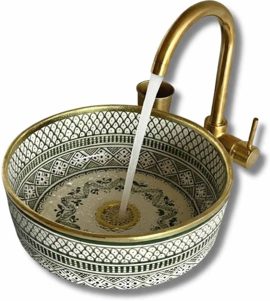 Lavabo à poser en céramique fait main 30 cm, Enlèvement ou Envoi