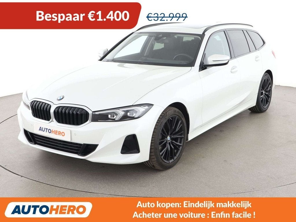 BMW 3 Serie 318 318d Mild-Hybrid (automatique), Autos, Cuir, Achat, Noir, 5 portes