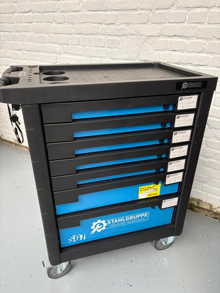 Gereedschapswagen Stahlgruppe SG7, Doe-het-zelf en Bouw, Ophalen, Gevuld, Nieuw