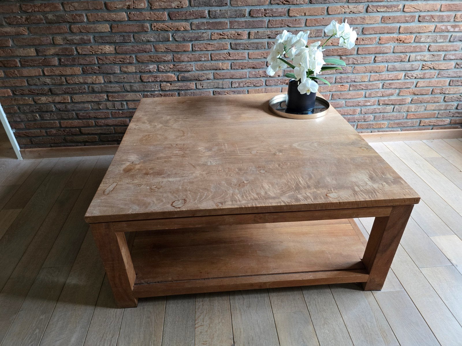 Teak salontafel, Ophalen, Gebruikt, 50 tot 100 cm, 50 tot 100 cm