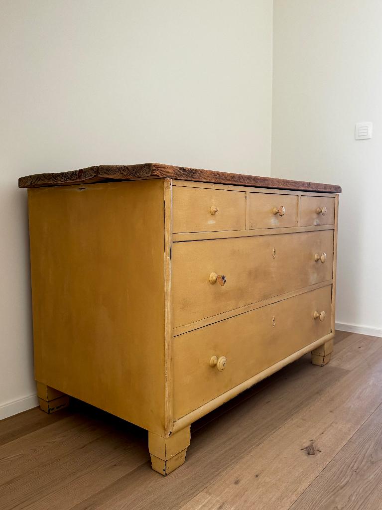 Authentieke Spaanse brocante commode, Ophalen, Gebruikt, 100 tot 150 cm, Minder dan 100 cm