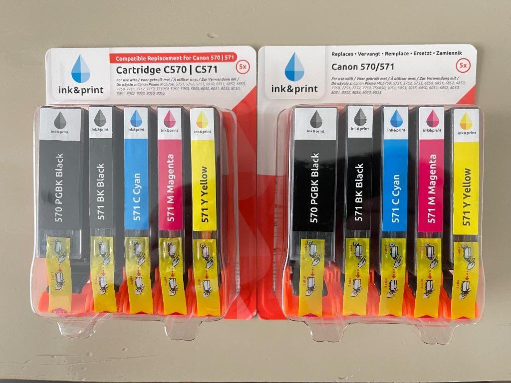 Encre pour Canon pixma (réf. 570/571), Ophalen, Nieuw, Cartridge, Canon