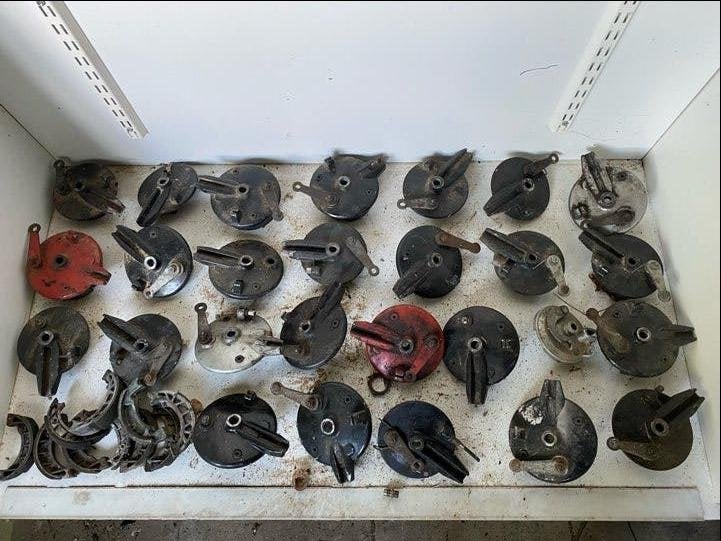 Lot de mâchoires freins flasques pour anciennes mobylettes, Enlèvement, Utilisé