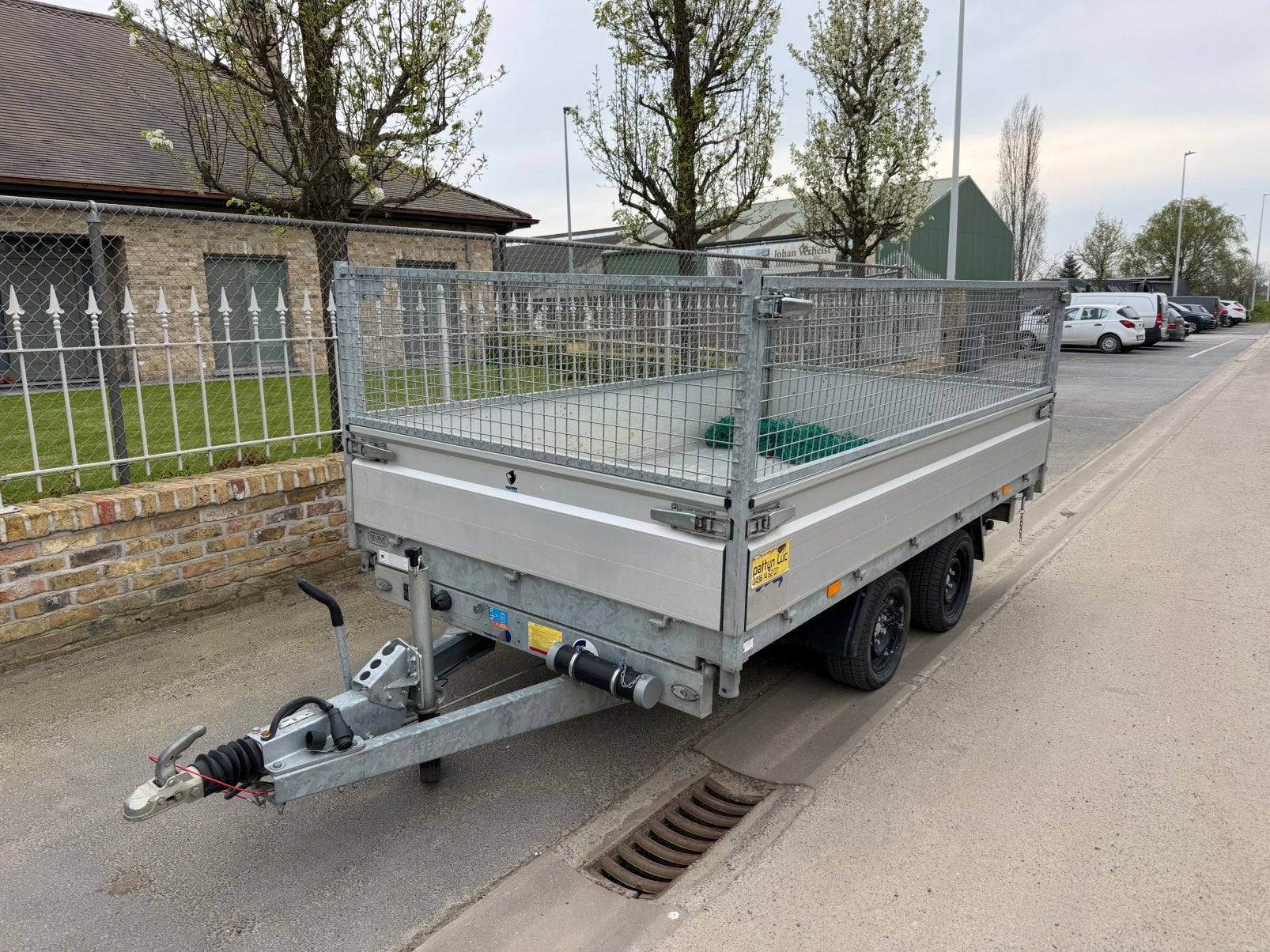Hapert 3 kants kipper met loofnetten, Auto diversen, Aanhangers en Bagagewagens, Ophalen