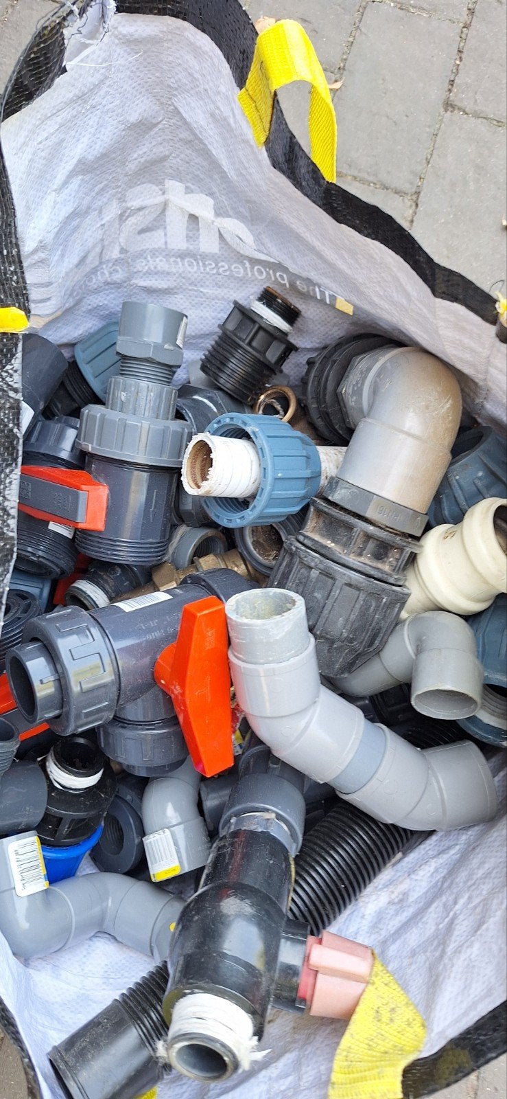 pvc onderdelen wateraansluiting, Ophalen, PVC