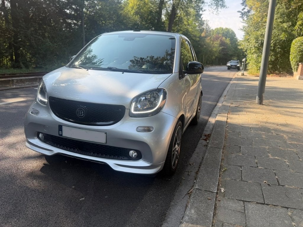 Smart Brabus Cabrio 0.9 Turbo FULL Options, 1ste eigenaar!, Auto's, Smart, Automaat, 898 cc, Cabriolet, Zwart