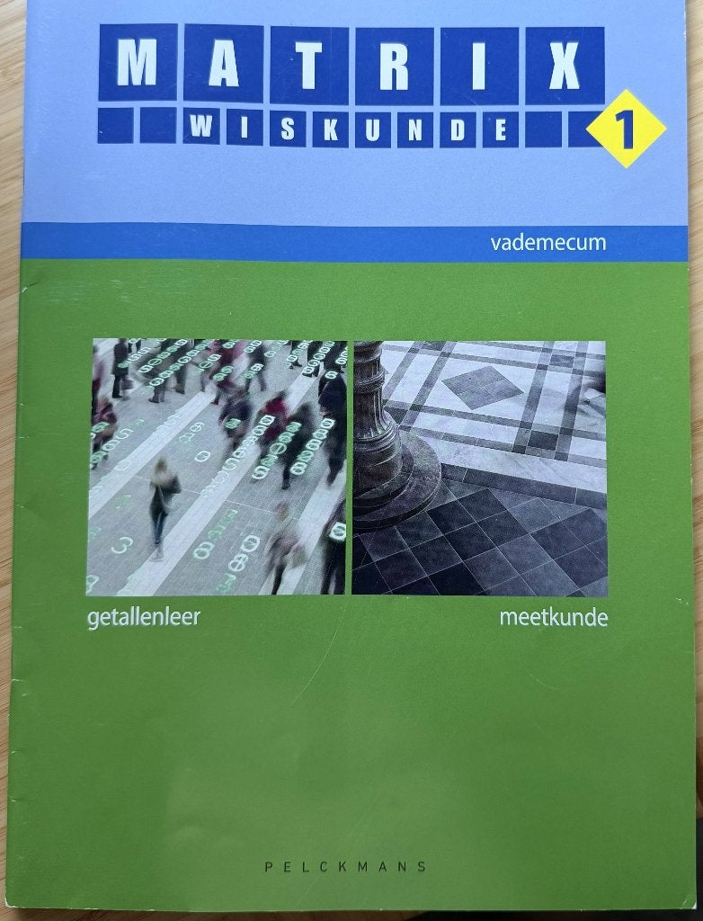 matrix wiskunde getallenleer vademecum, Livres, Livres scolaires, Enlèvement ou Envoi, Comme neuf, Secondaire, Pelckmans