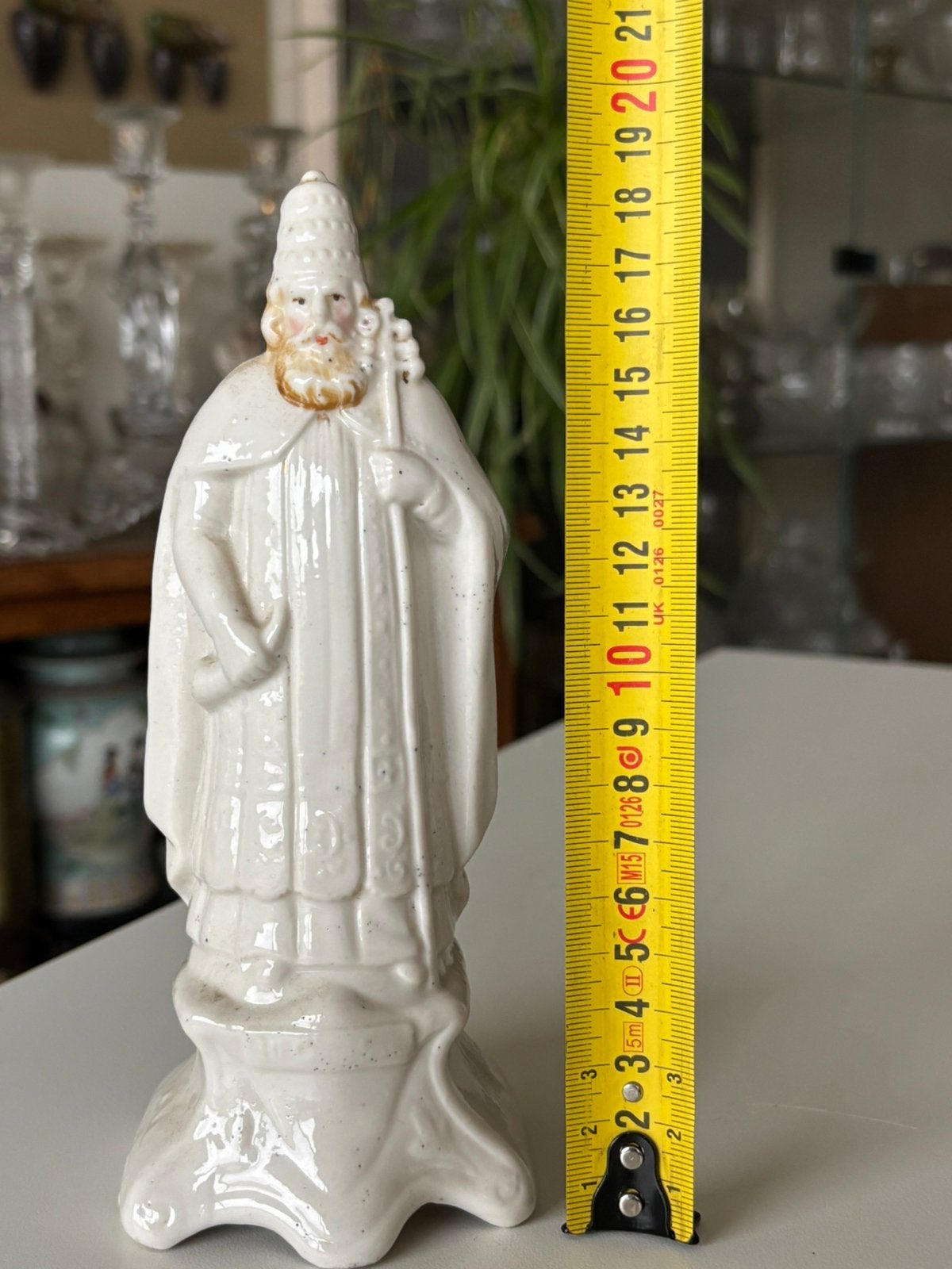 Figurine de saint en porcelaine ancienne, Collections, Enlèvement, Utilisé, Image, Christianisme | Catholique