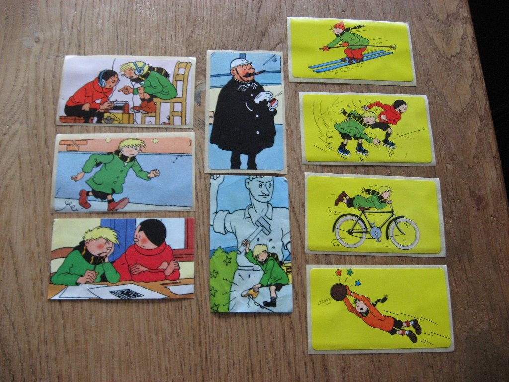 Vintage Stickers Quick en Flupke, Verzamelen, Ophalen of Verzenden, Nieuw, Strip of Tekenfilm