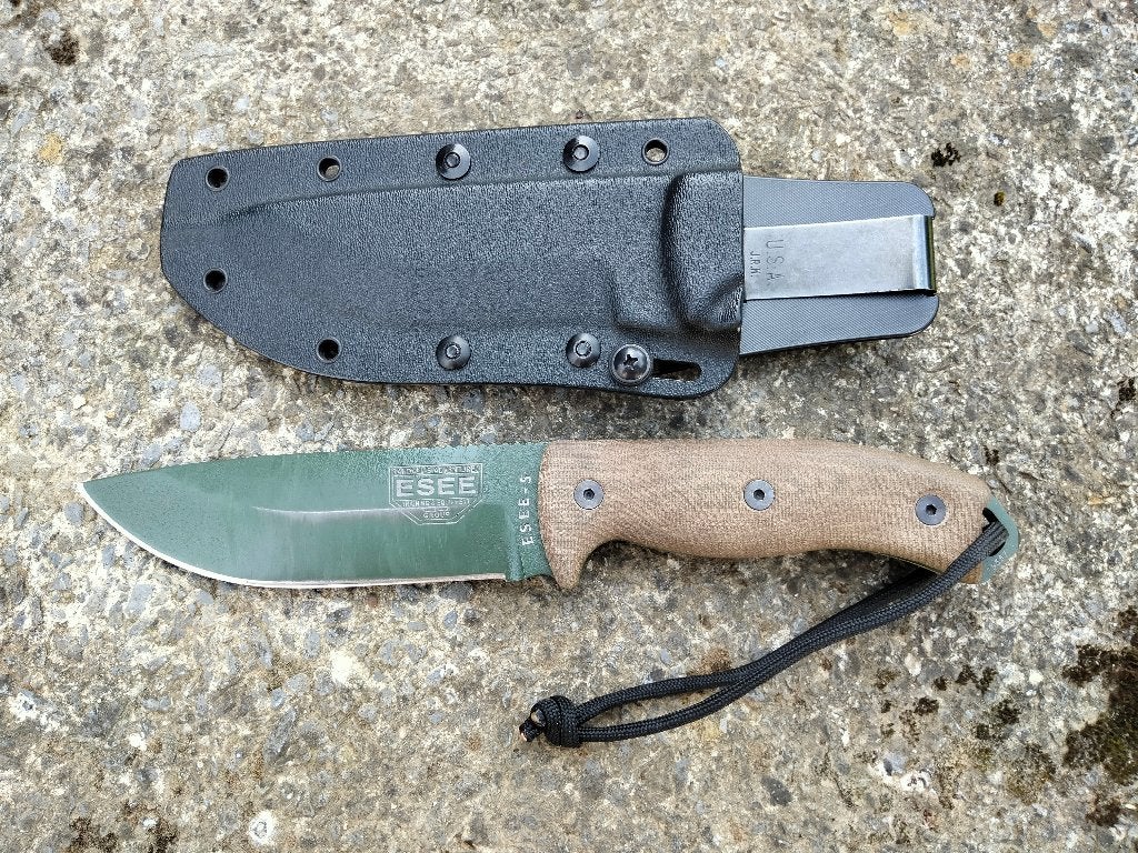 Couteau de survie Esee 5, Enlèvement ou Envoi, Armée de l'air, Couteau ou Poignard