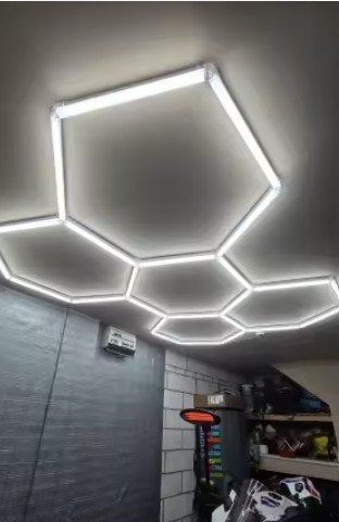 Hexagon / Honingraad LED Werkplaats / garage verlichting, Enlèvement ou Envoi
