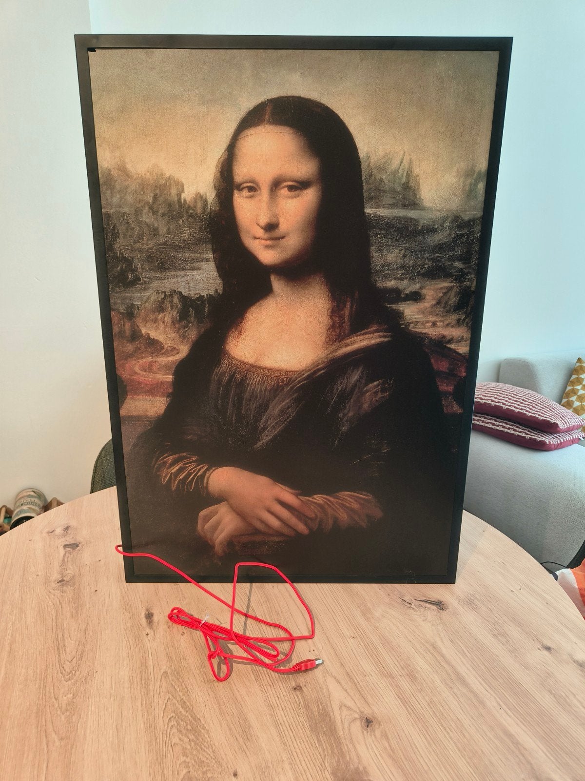 Virgil Abloh x IKEA MARKERAD "MONA LISA" Backlit Artwork, Enlèvement, Comme neuf, Affiche, Œuvre d'art ou Peinture