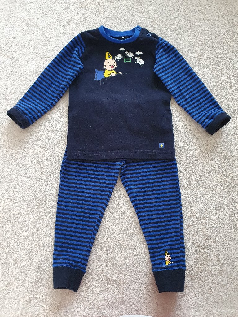 Pyjama 2 pièces en coton avec Bumba - T86 (2ans) - JBC, Jbc, Garçon ou Fille, Comme neuf, Enlèvement