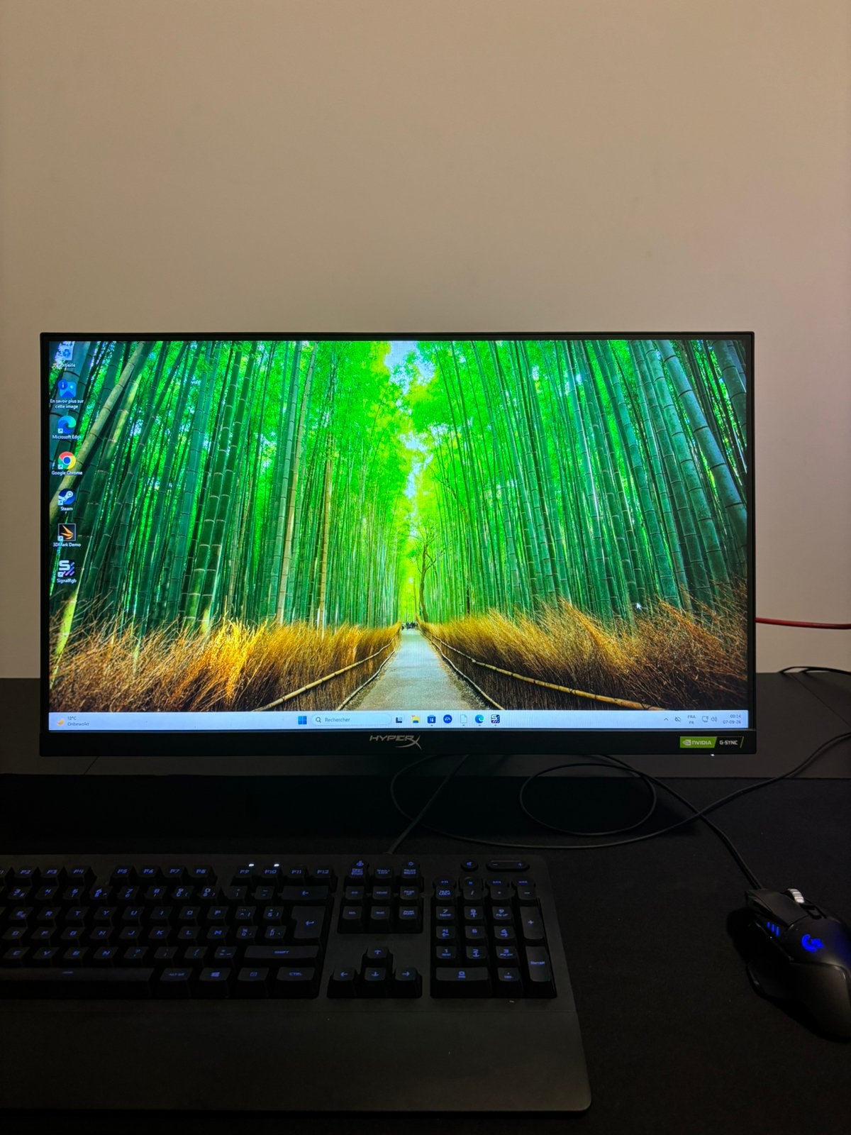 Ecran 240hz Hyperx avec bras amovibles, Computers en Software, Monitoren, Ophalen, Zo goed als nieuw, IPS