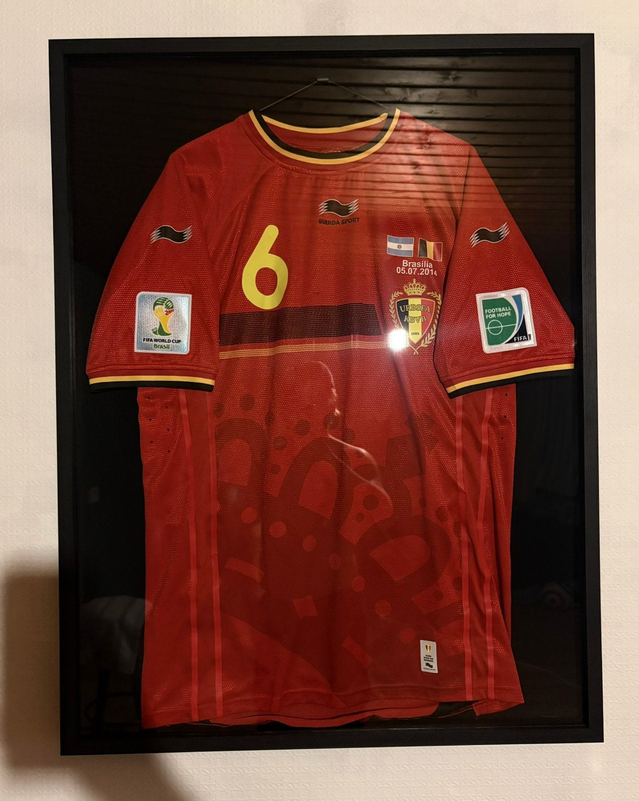 Matchworn shirt Witsel WK 2014, Sport en Fitness, Voetbal, Ophalen of Verzenden, Zo goed als nieuw, Shirt