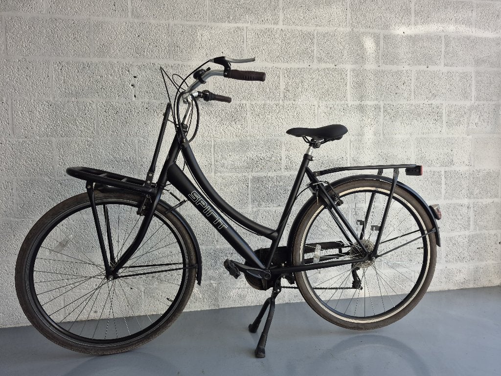 Spirit Transporter 6-Speed Damesfiets Mat-Zwart 28 inch, Fietsen en Brommers, Gebruikt, Versnellingen, 56 cm of meer, Ophalen