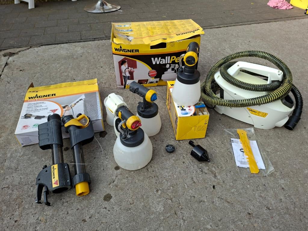 Wagner WallPerfect W665 verfpistoolset, Ophalen of Verzenden, Zo goed als nieuw, Verfspuit of Verfpomp